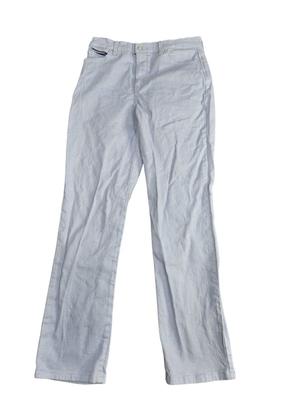Gloria Vanderbilt‎ Amanda Straight Jeans Womens 10 Blue Wash High Rise Stretch